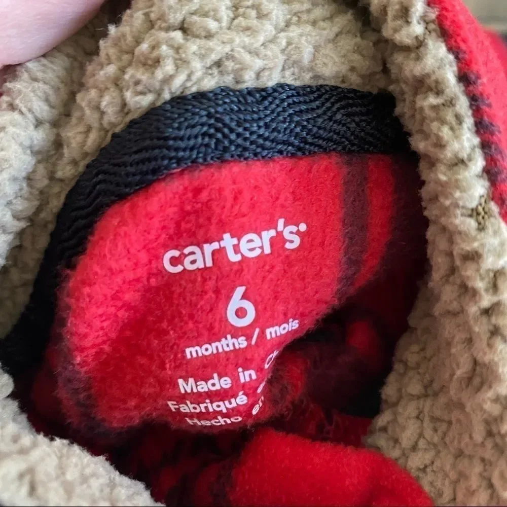 Carter’s Fleece Outfits Coveralls 2 Pair Baby Infant 6 Months Footies